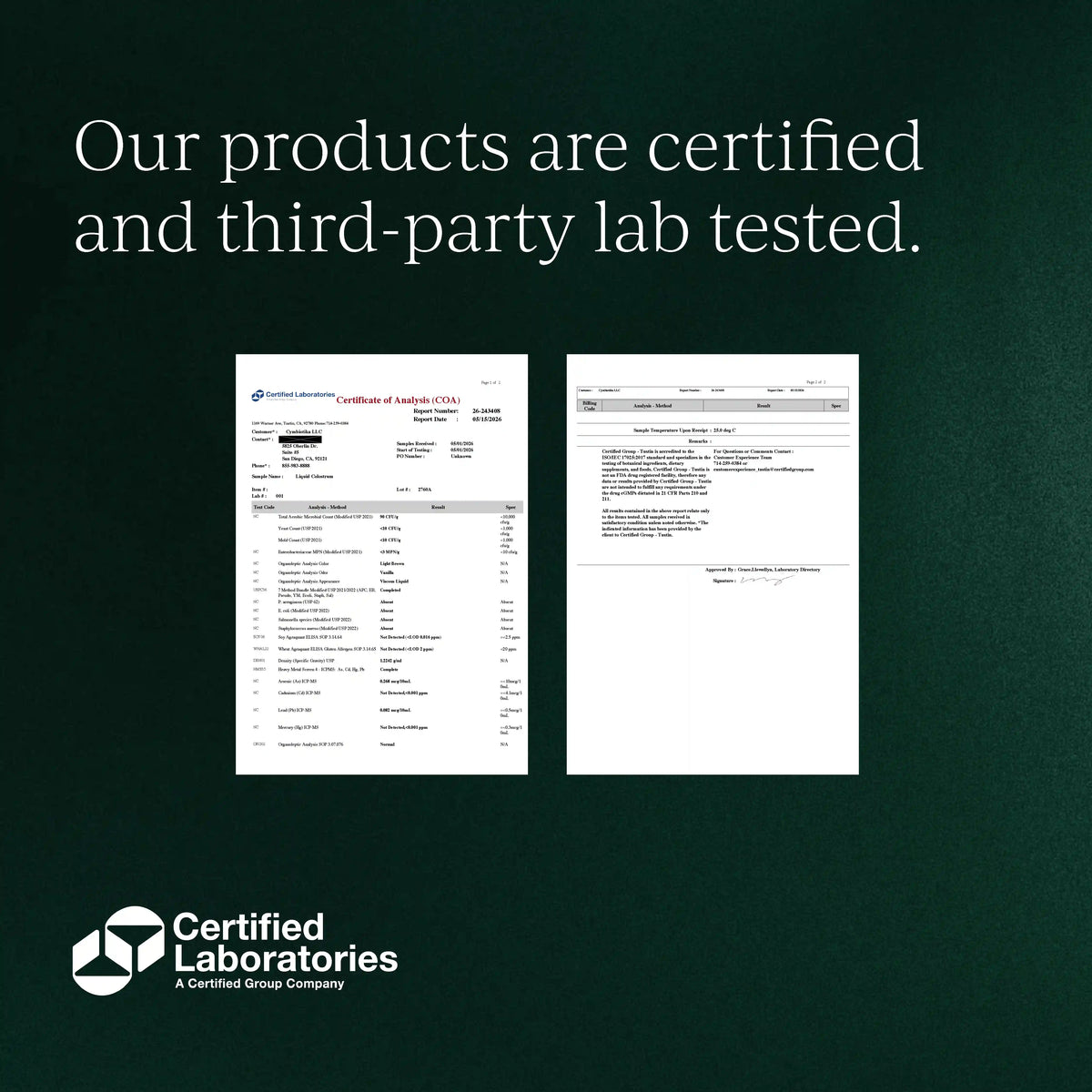 Liquid Colostrum